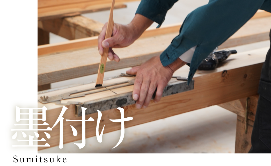 墨付け