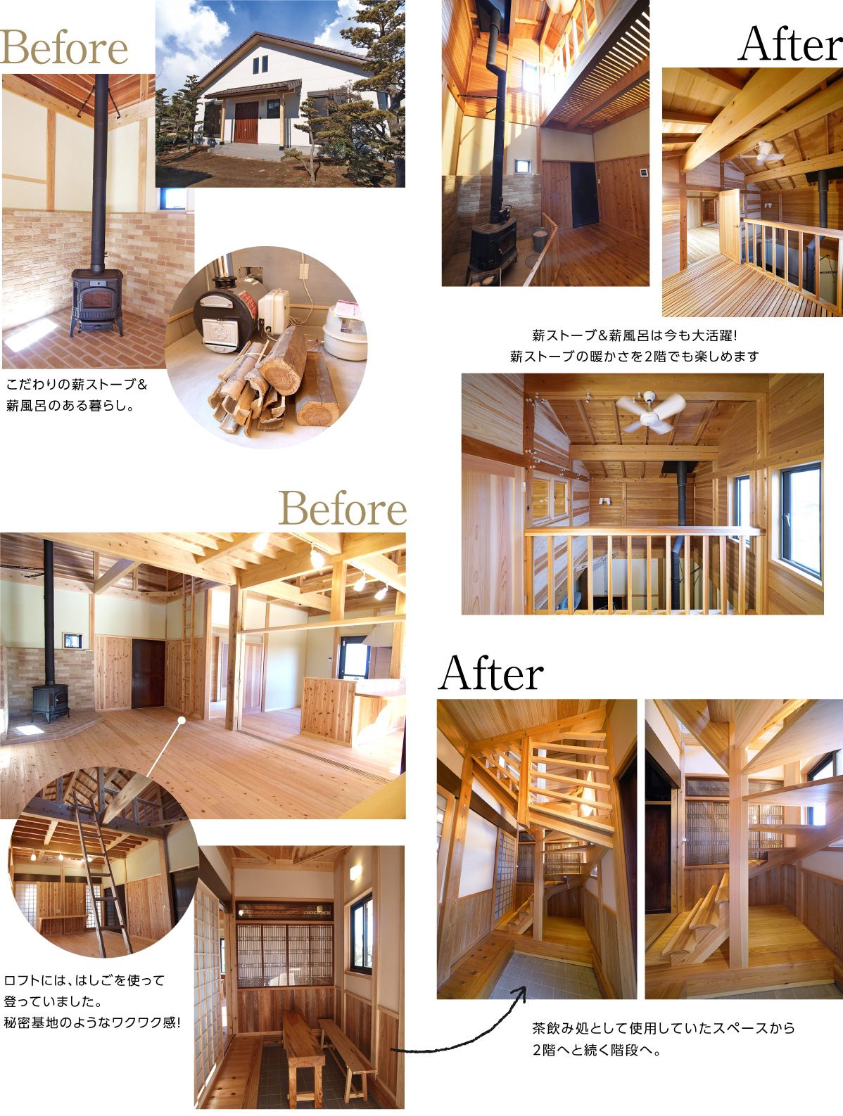 ロフトが2つのお部屋に大変身