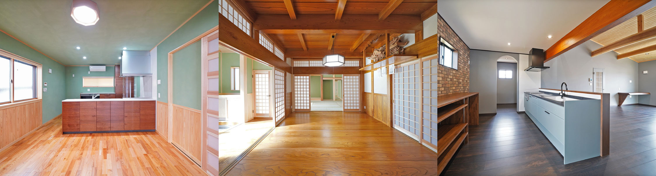 伝統の構造美と天然木が織りなす安らぎの住空間